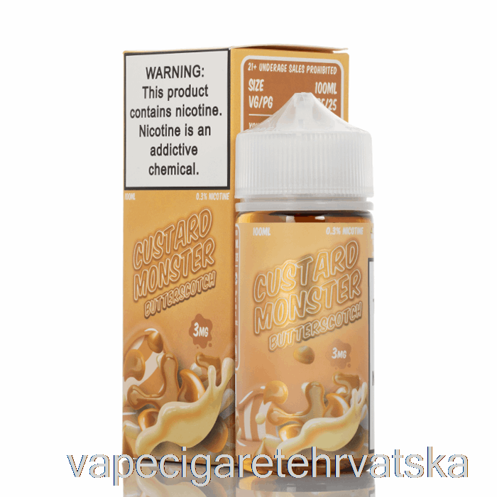 Vape Hrvatska Butterscotch - Custard Monster - 100ml 3mg